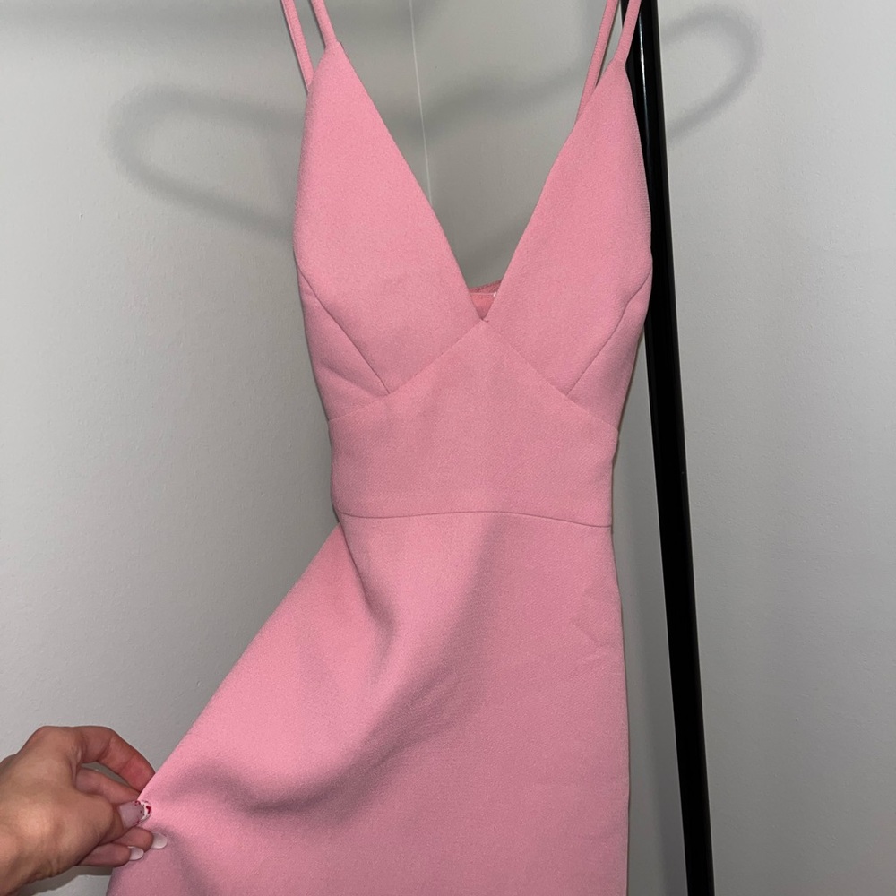 BCBGENERATION PINK FLARE DRESS